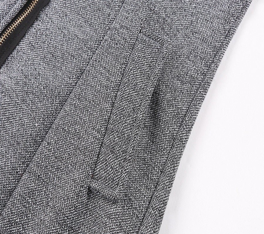 Women Warm Slim Full Zipper Coat Thick Woolen Coat Female Fall Winter Windbreaker Hooded Diagonal Zipper Women's Clothing