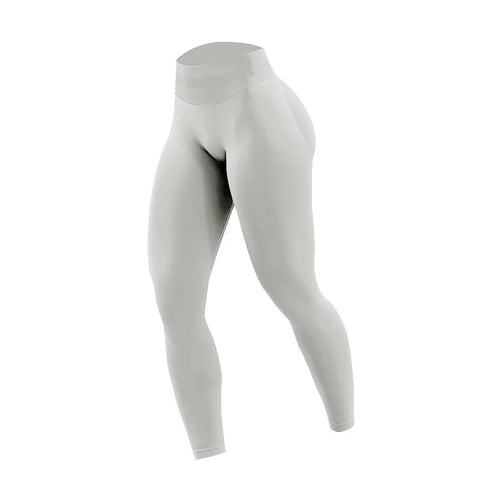 Women Three Waist Gym Yoga Pants High Waist Peach Buttocks Solid Color